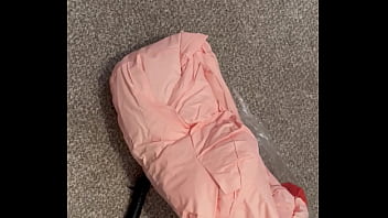 Pumping up a large blow up doll