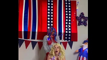 Gibby the clown fucks mandimayxxx hard asf on 4th of july Gibby the clown fucks mandimayxxx hard asf on 4th of july
