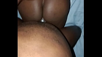 Ebony hot girlfriend getting fucked from behind and creaming on my dick full clip on sheer