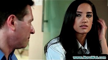 Nuru massage masseuse gives a full service massage 22