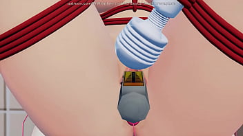 Tied up in the restroom for lesbian fun Tied up in the restroom for lesbian fun