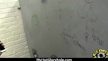 Horny ebony suck the juice from big white gloryhole 27