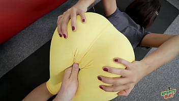 Beautiful petite babe puffy cameltoe round ass flat chest