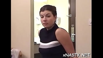 Classy brunette slut getting her tight copher fucked