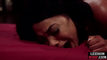 Sweet redhead teases fingers and anally fucks her ebony friend