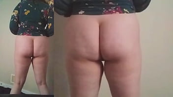 Slut shows off her ass 1