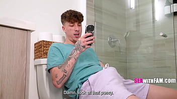 From tipping to gripping step bro's dick