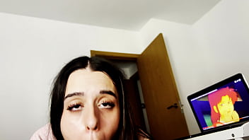 Cream and milk in the mouth