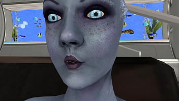 Shrunken human women swallowed by liara t'soni