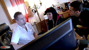 Wild threesome with samantha pink a spectacular latina with huge boobs