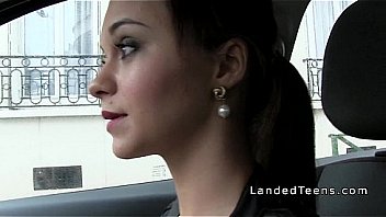 Shaved cunt teen hitchhiker blows