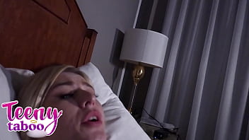 Teen babysitter minxx marley's boss cums in her pussy