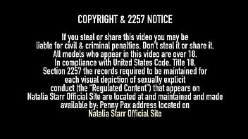 Natalia starr has got on her knees to take his sperm in her mouth