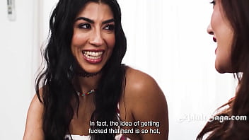 Big booty desi babe goes rough with her lesbian lover