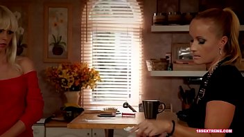 Kinky milf watches her girl masturbate