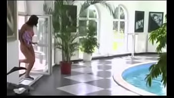Tera gets caught trying to use the pool in a rich mans house Tera gets caught trying to use the pool in a rich mans house