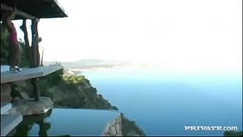 Nicky angel dirty dancing outdoors before getting interracial facial