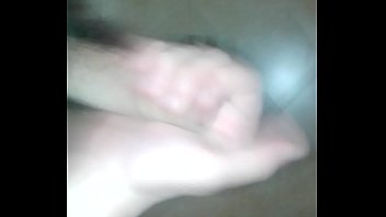 Guy masturbate in bathroom