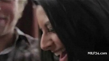 Horny milf and greasy garage cock