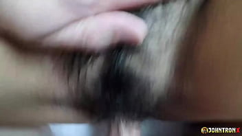 Johntronx hardcore pov fucking and cumming in a hairy asian pussy