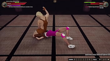 Johnny vs linn nf3d sexual mixed combat femdom