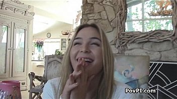 Blonde solves case with pussy and ass