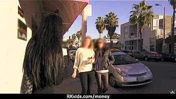 Sexy teen nails her butt on hard dick for cash 21