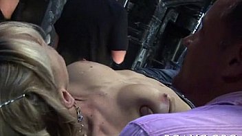 Fellows team fuck cute chicks