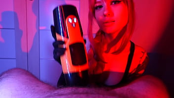 I satisfy him with our new sex toy and finish with a blowjob