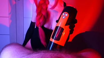 I satisfy him with our new sex toy and finish with a blowjob