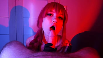 I satisfy him with our new sex toy and finish with a blowjob