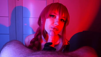 I satisfy him with our new sex toy and finish with a blowjob