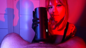 I satisfy him with our new sex toy and finish with a blowjob