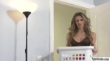 Shemale stepmom jade venus caught her stepson jerking off on her of getting mad she lets him suck her shecock