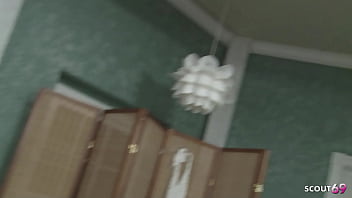 Dark skin black girl with big natural bouncing boobs pick up to no condom interracial casting fuck by white boy