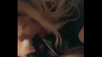 Sucking the cum out my tip