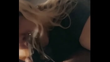 Sucking the cum out my tip