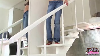 Tight blue jeans and sexy panties videos