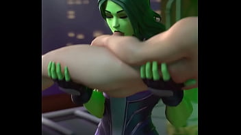 She hulk chupando polla de debilucho