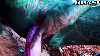 I masturbate outside my anal hole with dildo until i need to pee