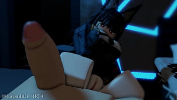 Getting teased by miyabi before sex~ pt 1