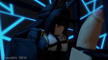 Getting teased by miyabi before sex~ pt 1