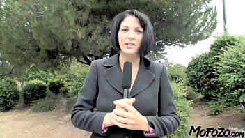 Black haired reporter was fucked by arnold schwarzenpecker Black haired reporter was fucked by arnold schwarzenpecker