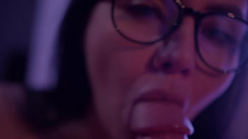 Dissolute milf gives blowjob her husband's