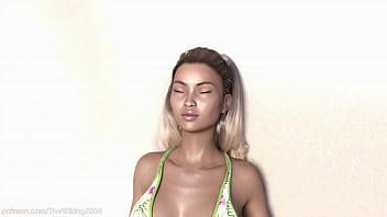 Ebony giantess vore on the beach