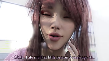 Ebony giantess vore on the beach