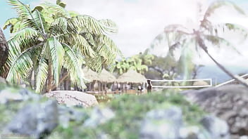 Ebony giantess vore on the beach