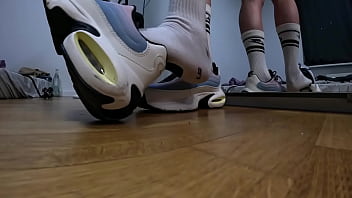 Boy feet sweaty socks & soles after gym gay feet footfetish sneaker pov