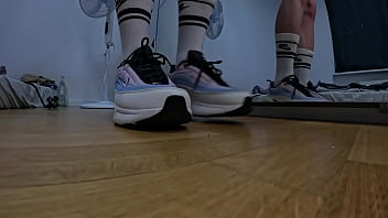 Boy feet sweaty socks & soles after gym gay feet footfetish sneaker pov