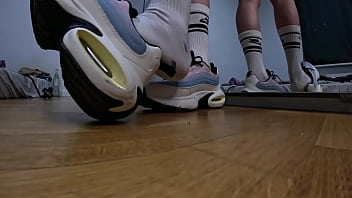 Boy feet sweaty socks & soles after gym gay feet footfetish sneaker pov